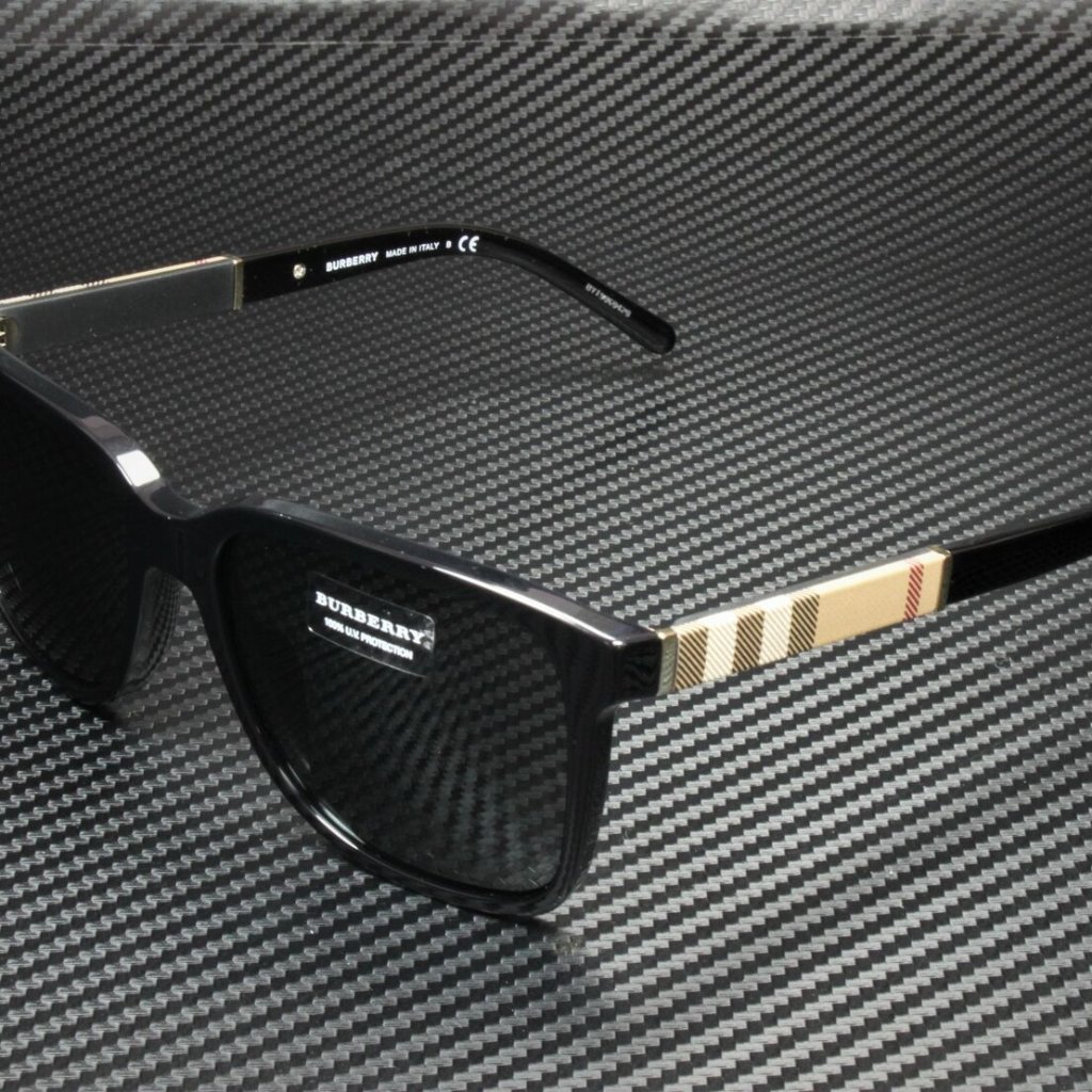 Burberry Black Grey Men's Sunglasses New